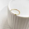 Anneaux de bande sans ternissement PVD naturel perle d'eau douce anneaux de combinaison irrégulière pour les femmes anneaux en acier inoxydable bijoux accessoires