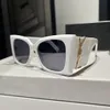 Luxury Fashion Sunglasses for Women Designer Summer Style Anti-ultraviolet Retro Plate Square Full Frame Glasses Random Box 45