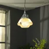 Pendant Lamps Industrial Vintage Cast Aluminum Crystal Glass Lights Designer Home Decor Loft Dining/Model Room Bedside Bar Balcony