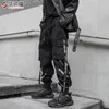 Мужские штаны Harajuku Fashion Techwear Мужская грузовая брюки хип -хоп панк мужская одежда уличная одежда Joggers High Street Holiday. Случайные брюки 230418