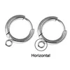 10pcs Stainless Steel Earring Hooks with Loop Gold Hug Round Ear Post with Open Jump Ring for DIY Jewelry Making Components Jewelry MakingJewelry Findings