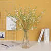 Flores decorativas 4pc Pastoral Planeira Pastoral Blossom Flower Braio de seda para casa Decoração da sala de estar Party Wedding Dissement