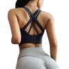 Yoga outfit sömlös sport Bras kvinnor plus storlek sexig gymnastikskörd tops andas fast bh-träning sport topp underkläder s-xxxl