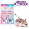 Colliers pour chiens Réglable Pet Hamster Laisse Harnais Corde Gerbille Traction Et Ventilation Extérieure Petit Rat Souris Cage