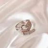 Ring for Woman Designer Par Gold Plated 18k Diamond Size 6-8 T0p Advanced Materials Officiella reproduktioner Europeisk storlek Crystal Jubileumsgåva 009