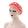 Breite Krempe Hüte Afrika Twist Braid Auto Gele Headtie Nigerianische Hochzeit Muslimische Turbanmütze Arabische Indien Hut Frauen Wickelkopf Turbante Mujer