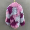 Dames bont faux JANEFUR winter kleden 2023 echte Mongoolse schapenjas gemengde kleuren mode luxe aangepaste tibetaans lamsbont jas 231118