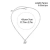 Pendant Necklaces KunJoe Classic Geometric Square Zircon Necklace For Men Shine CZ Charms Silver Color Box Chain Wedding Party