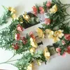 Fleurs décoratives chrysanthème branche de fleur de soie artificielle pour la maison ornement floral décoration de fête de mariage faux bricolage Po accessoires