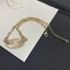 Naszyjnik designerski mosiężna miedziana wisiorek Kobiety nigdy nie zanikają mosiężne miedziane link łańcuch łańcucha naszyjniki Choker Wedding Jewelry Prezenty B440