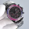 مشاهدة أوتوماتيكية ميكانيكية 7750 مصمم حركة 40 مم من الياقوت رجال wristwatch مقاومة للماء 904L من الفولاذ المقاوم للصدأ مونتر دي لوكس