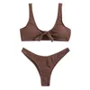 Kvinnors badkläder sexig 2023 Micro Bikinis Solid Swimming Suit For Women Low Midj Baddräkt POLLED PUSH-UP BIKINI SET ROUPA DE BANHO #PY