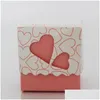 Geschenkwikkeling Creatieve verjaardag Candy Boxes Dubbele holte liefde hart Paperassen Lintverpakking Box MTI Kleur Hoge kwaliteit 0 14AB Drop del Dhzmu