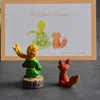 Anime Manga Lovely The Little Prince Rose Action Figure Fox Resin Figurine Collection Model Doll for Girl Boy Gift Home Desktop Decoration