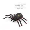 Decorações de festas de Halloween figuras de aranha simuladas Animais selvagens Toys modelo Ação surpresa Figura Presente para crianças Tarântula realista Figuras decoração