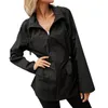 Женские траншевые пальто Женская ветроэнергетическая куртка дождевой пальто сплошные карманы на молнии с длинным рукавом.