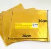 Gift Wrap 100 Sheets Gold Aluminium Foil Wrapper Paper Wedding Chocolate Candy Wrapping