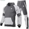 Mode Men's Pullovers Sweater Cotton Designer Tracksuits Two Pieces + Pants Sports Shirts Fall Winter Track Suit IHO7