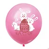 Diğer Festival Parti Malzemeleri Mutlu 12inç Kauçuk Paskalya Tavşanı Baskılı Lateks Balon Ev Dekoru Çocuk Balon 185 N2 Damla Teslimat G DHXM3