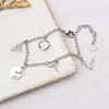 Diseñador Marca Pulsera Mujer Cadena Colgante Charm Cadenas de eslabones Exquisito Lujo 14k Chapado en oro Cumpleaños Día de San Valentín Regalo exclusivo