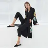 Women's Swimwear Black Embroidered Bikini Cover Up Self Belted Long Kimono Beach Dress Women Summer Wear Swim Suit UpWomen's