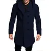 Manteau en laine pour hommes printemps automne britannique hommes à capuche soie fil de laine mode décontracté s vestes 231101