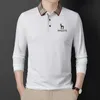 Herren T-Shirts Mode Männliche Kleidung Baumwolle Poloshirts Frühling Herbst Langarm T-Shirt Hazzys Männer Revers Tops Business Casual Fit Jersey 230419