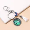 Creatieve vlinder Time Gem Keychains hanger Fashion Dragonfly Hummingbird Alloy Bag Car Keychain Tassel Jewelry Hangers geschenk