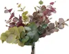 Декоративные цветы 6 ПК/установки искусственной эвкалипт стебли 30 -дюймовые реалистичные растения для домашнего декора цветочные аранжировки Гарленда