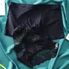 Underpants 2023 Sexy Couple Underwear Lace Panties Ice Silk Men Shorts Women Blue Love's Lingerie Boxers