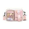 Outdoor Bags Korea Cute Small Bag Girl Heart Soft Students Shoulder Japanese Harajuku Messenger Pure Color Kawaii Crossbody