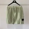 Roupa de grife de algodão de marca europeia tingida Shorts masculinos Calças de moletom curtas tamanho M-XXL preto cinza 8 cores