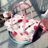 Emballage cadeau Portable pratique boîte d'emballage doux fraise chocolat bonbons boîtes à gâteaux mariage fête d'anniversaire sac en papier