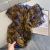 Шарфы 44 дизайна бренда мода Paisley цветочный шелковый шифоновый шифоновый шарф шарф весенний осенний обертывание и хиджабс пляж Pashmina folarard 190 135 см.