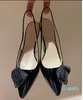 Summer Flower Sandals Shoes Pointed Toe Mid Sculpted Heel Black Nude Black Slingback Wedding,Party,Dress,Evening Walking