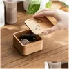 Storage Boxes Bins Wooden Jewelry Simple Beech Wood Watch Box Diy Christmas Gift Packaging Drop Delivery Home Garden Housek Dhgarden Dhgme