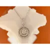Solide 0,28 ct VS natuurlijke diamant ronde cluster charme hanger ketting rosé goud voor dames