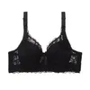 Nuevas encantadoras sujetador de encaje Floral bordado ropa interior para mujer Sexy aro push-up Bralette correas ajustables hebilla trasera sujetador