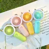 Cute Fan USB Rechargeable Handheld Misting Fan Portable Mini for Travel Outdoor Air Cooling Fans with Light for Party Gifts