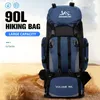 Backpack 90L Camping Shoulder Bag Hiking Trekking Bag Backpack Large Capacity Travel Outdoor Sports Bags Men Molle Bag Belt Luggage Sport 230419