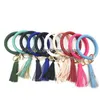Party Favor Bracelets en cuir de gland Porte-clés Pu Wrap Porte-clés Bracelets écologiques Bracelets de chaîne avec divers modèles 8 5By J1 Dh1Ws