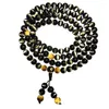 Strand Snqpnatural Mexicaanse boetiek Obsidian 108 Boeddha kralen armband voor mannen en vrouwen