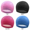 Bonnets de natation Mode Bonnet de bain Hommes Femmes Plus la taille Adultes Haute Élastique Protection des oreilles Cheveux longs Chapeau de natation Sport Accessoire de natation P230418