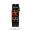 Montres-bracelets Européens Et Américains Hommes Montre Lava LED Montres À La Mode Bracelet Numérique Main Poignet Horloge Montre-Bracelet Chaîne Décoration