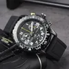 Fashion Full Brand Wrist Watches Men Mash Style Multifunction Luxury con Silicone Band Quartz Orology BR 11 con scatola