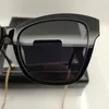 Sonnenbrille Verkauf 2023 Acetat mit Perlenkette Mode für Frauen schwarze weibliche ästhetische Frau Vintage Marke Designer Sonnenbrille