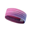 2PC Headbands Gradient Color Non Slip Sweatbands Headband Grip Tennis for Yoga Basketball Running Sport Sweat Head Hair Sweatband Y23