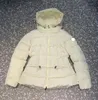Designer femmes doudoune doudoune avec col en fourrure véritable badge brodé manteau à capuche vêtements de marque pour femmes