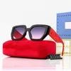 Moda g szklane g litera luksusowe fajne okulary przeciwsłoneczne projektant 2022 Nowe okulary przeciwsłoneczne o modzie z ulicznymi strzałem czerwone damskie okulary damskie