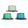 Boinas Casual Jazz Top Hat Decoración Vestido de ala ancha Disfraz Unisex Sunhat Gentleman Cap para viajes al aire libre Baile de verano